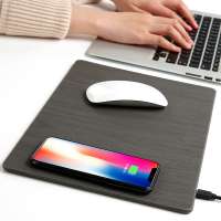 Mouse Pad Mat QI Wireless Mobile Cell Phone Charging Station Gaming Mouse Pad Mat with Qi Wireless Charger