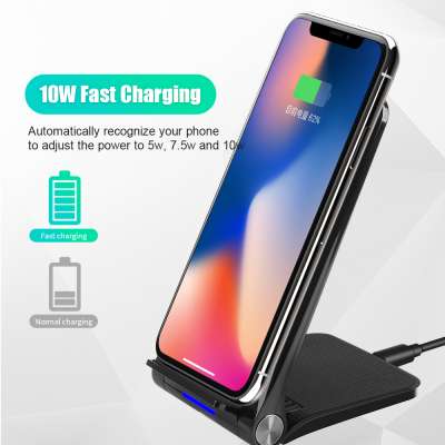 SIKAI Foldable Wireless Charger Stand Dock Portable Universal Phone 10W Wireless Charger