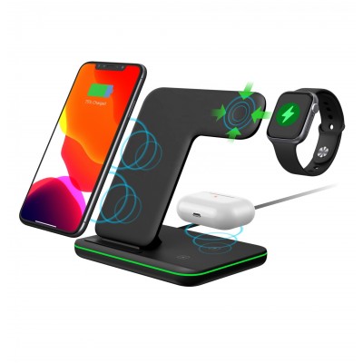 New wireless charger for mobile phone watch and earphone Fast Charging Station Dock for Apple Watch 1 2 3 4 5 For AirPods Pro1 2